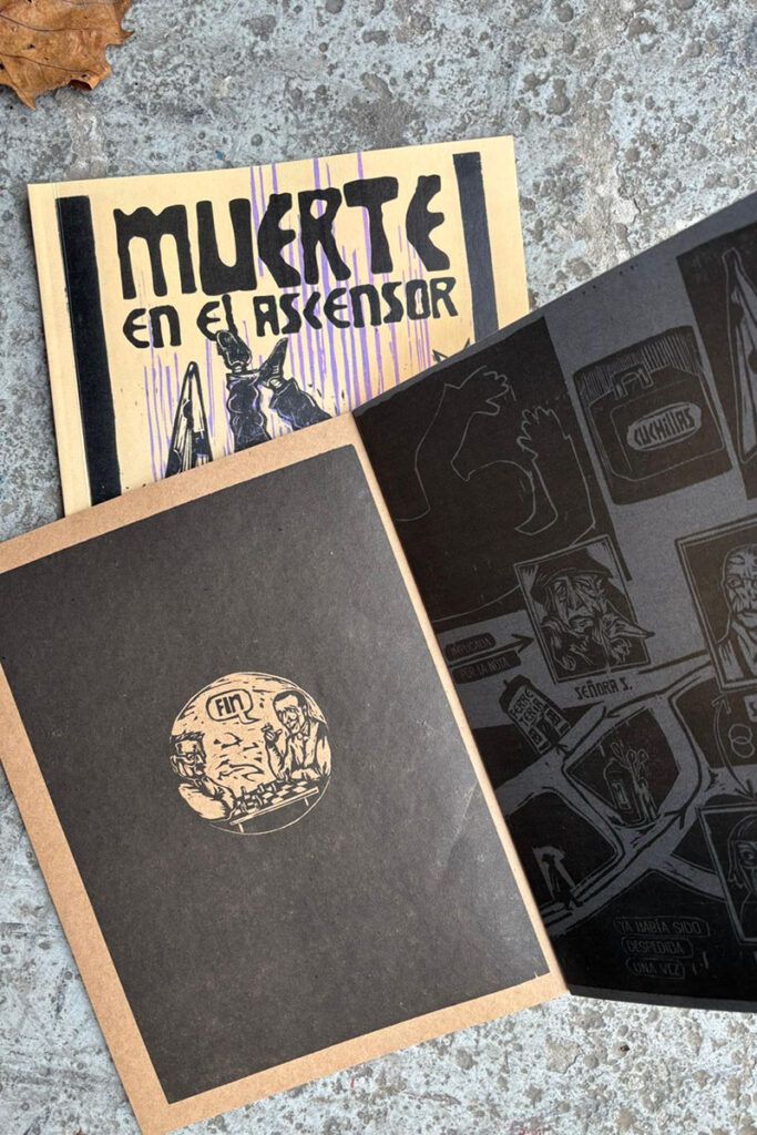 "Muerte en el ascensor", una novela gráfica que se presenta en la Feria del Libro