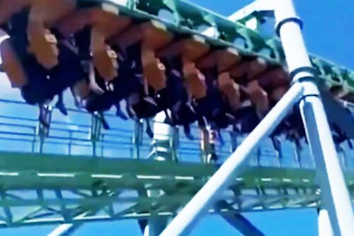 Tensión y angustia en Parque de la Costa: se rompió la montaña rusa y hubo personas colgadas 20 minutos