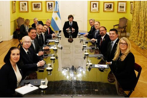 Milei recibió a Lamelas y una delegación de congresistas estadounidenses