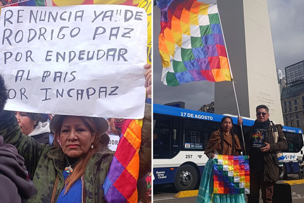 La comunidad boliviana marchó contra la represión de Rodrigo Paz y denunció la complicidad de Javier Milei 3 La comunidad boliviana marchó contra la represión de Rodrigo Paz y denunció la complicidad de Javier Milei