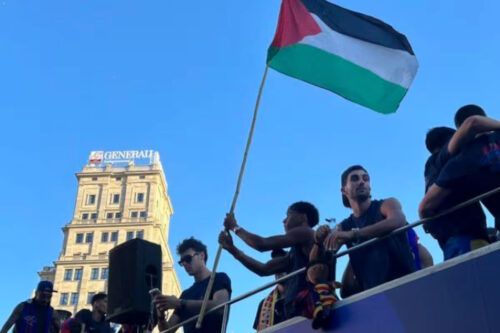 Lamine, la bandera