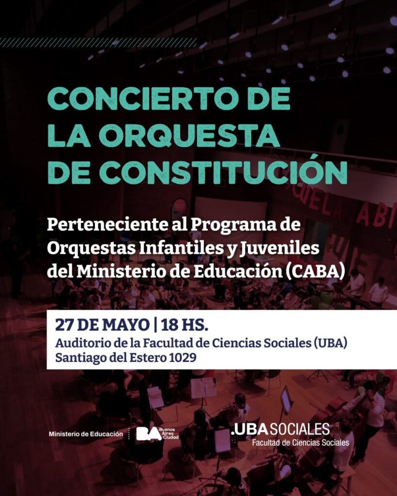 La Orquesta de Constitución se presenta en la Facultad de Sociales: tocará rock nacional y música clásica