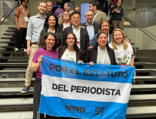 Periodistas de todo el mundo respaldaron la defensa del Estatuto Profesional