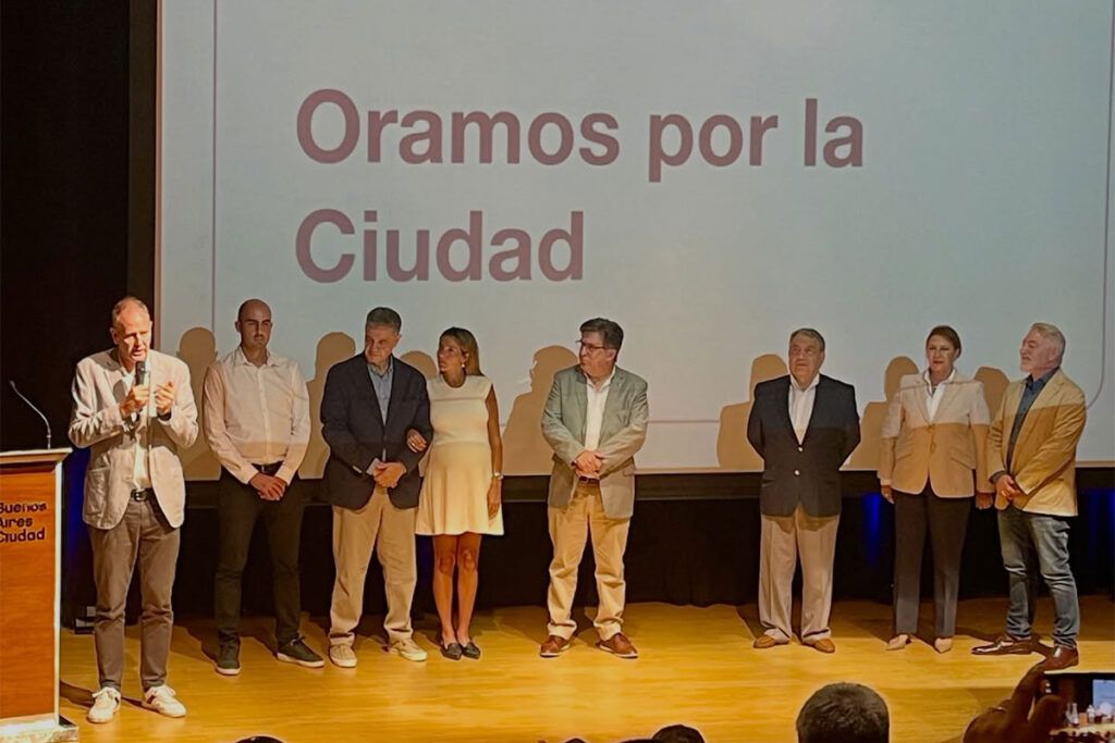 En campaña, Jorge Macri refuerza sus vínculos con la Iglesia evangélica