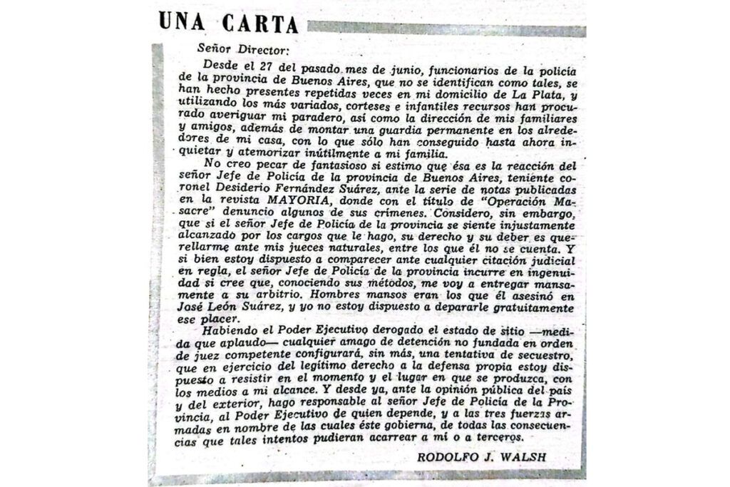 “Hay un fusilado que vive”: el camino que recorrió Rodolfo Walsh para escribir Operación Masacre