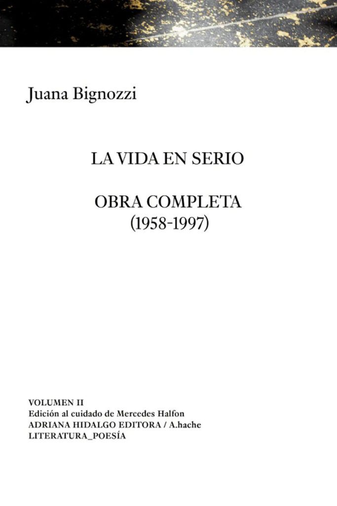 Juana Bignozzi: reeditan la segunda parte de su obra completa