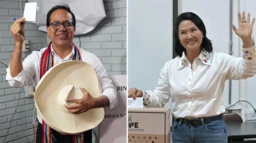 Keiko Fujimori y Roberto Sánchez pelean voto a voto la presidencia peruana en el final del escrutinio