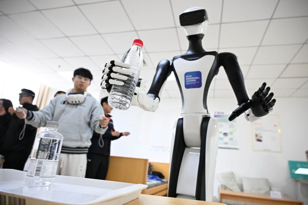 El experimento viral de los robots en China 3 El experimento viral de los robots en China