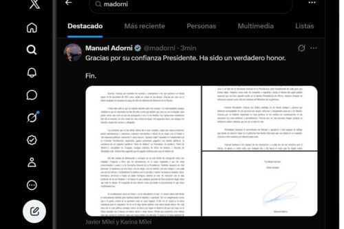 El descargo del vocero caído: Adorni renunció con una carta plagada de quejas contra el periodismo y la Justicia