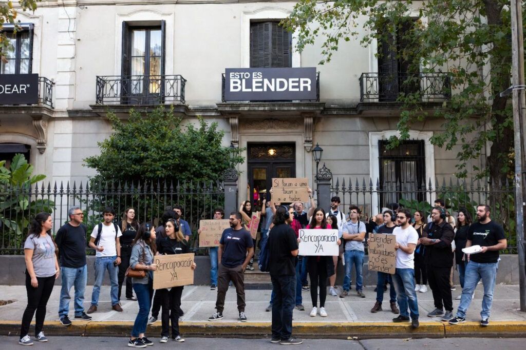 El conflicto en Blender, un último aviso para los empresarios: "Si tocan a uno tocan a todos"