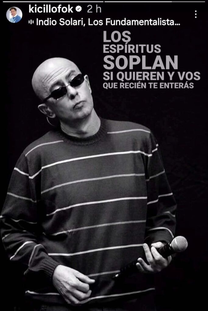 Políticos, gremios y clubes de fútbol, los mensajes y recuerdos por la muerte del Indio Solari