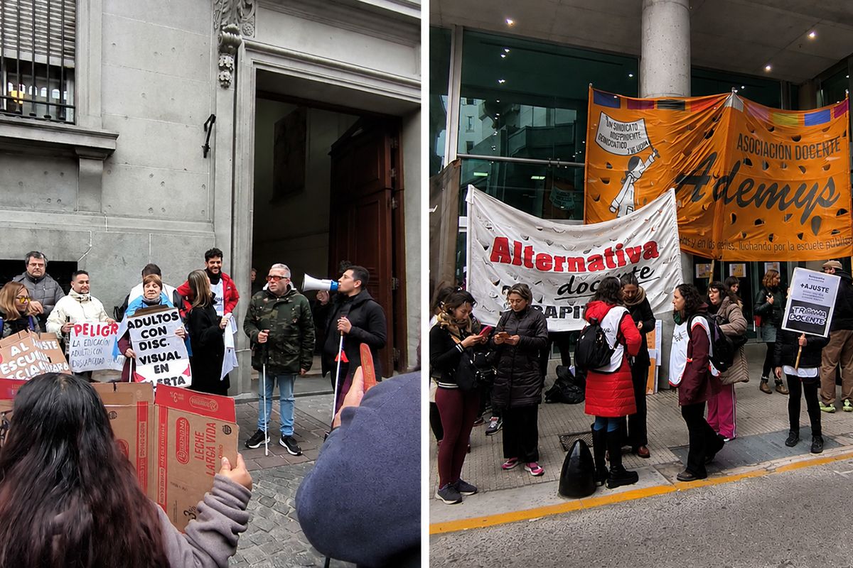 Estudiantes con discapacidad, docentes y familias marcharon contra el ajuste educativo de Jorge Macri