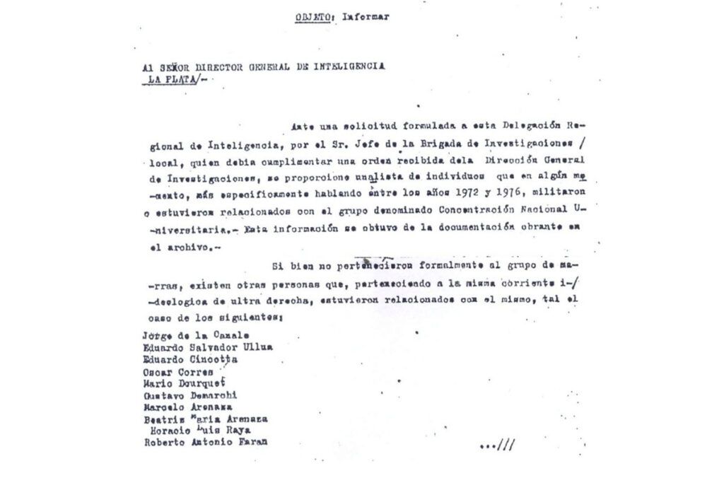 Un exinformante de la dictadura que "sigue en carrera" en Mar del Plata 2 Un exinformante de la dictadura que "sigue en carrera" en Mar del Plata