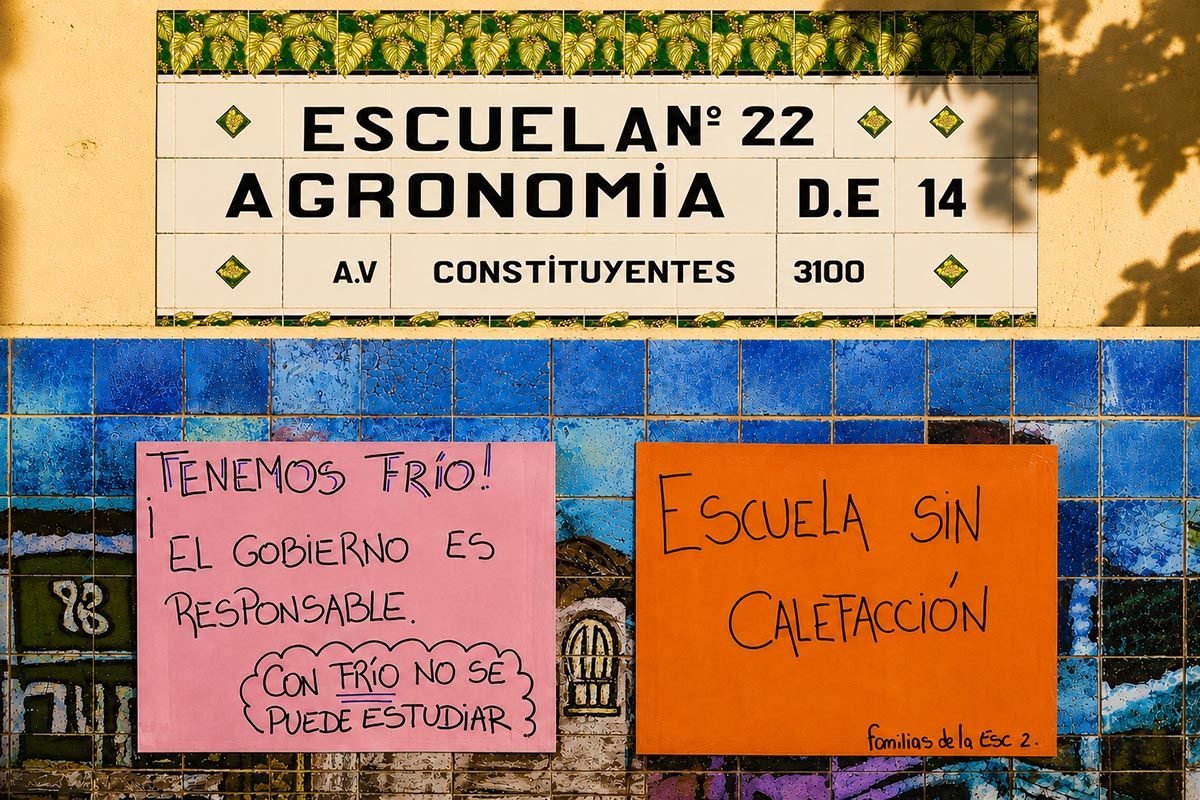 En medio de la ola de frío, otra escuela porteña lleva 10 días sin calefacción