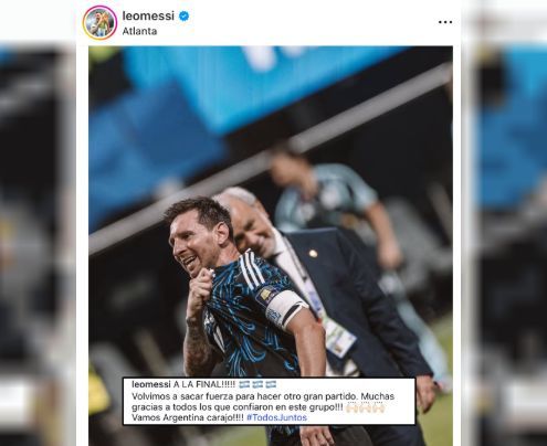 Messi repitió exactamente el mismo posteo que en la previa de la final de 2022