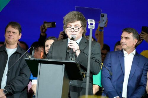 Milei le faltó el respeto a Lula durante su visita a Brasil y fue repudiado