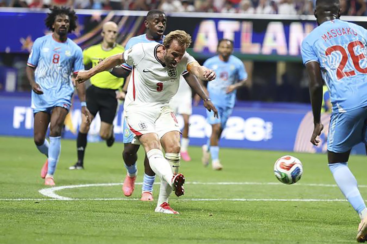 Con goles de Kane, Inglaterra derrotó 2 a 1 a RD Congo y enfrentará a México en octavos